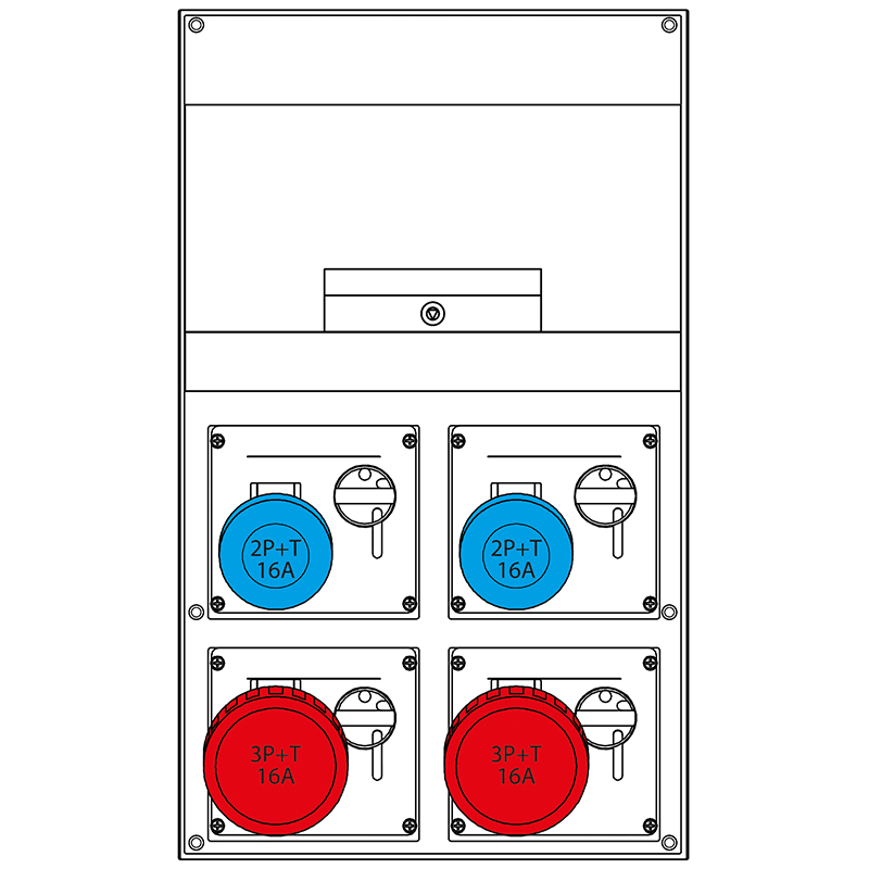 SCAME PARRE SPA - SCA671.6040-03 QUADRO DISTRIBUZIONE DOMINO 550 IP44