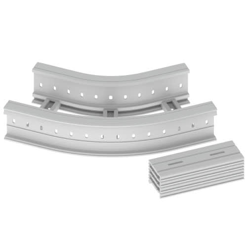 UNEX APARELLAJE ELEC - UNY67336-04 67 CURVA PIANA 45 GRIGIO 135X300 R300 U