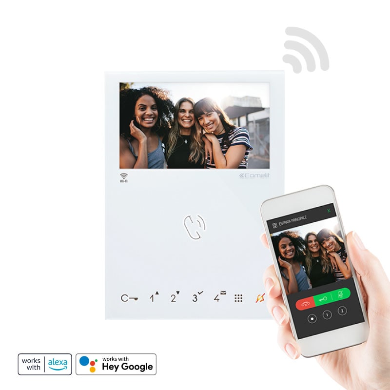 COMELIT GROUP SPA - COE6741W VIDEOCITOFONO MINI VIVAVOCE WI-FI. SB2