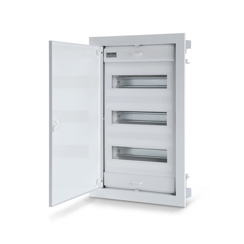 SCAME PARRE SPA - SCA677.3036.2 CENTRALINO FILO MURO 3FILE 36DIN 2MORS.