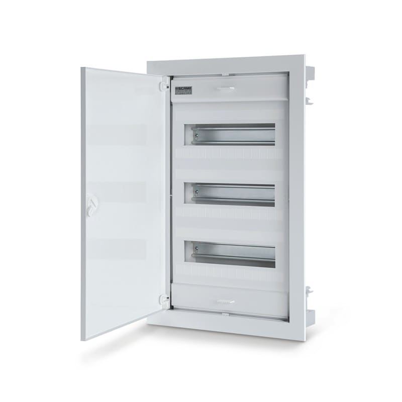 SCAME PARRE SPA - SCA677.3036.2 CENTRALINO FILO MURO 3FILE 36DIN 2MORS.