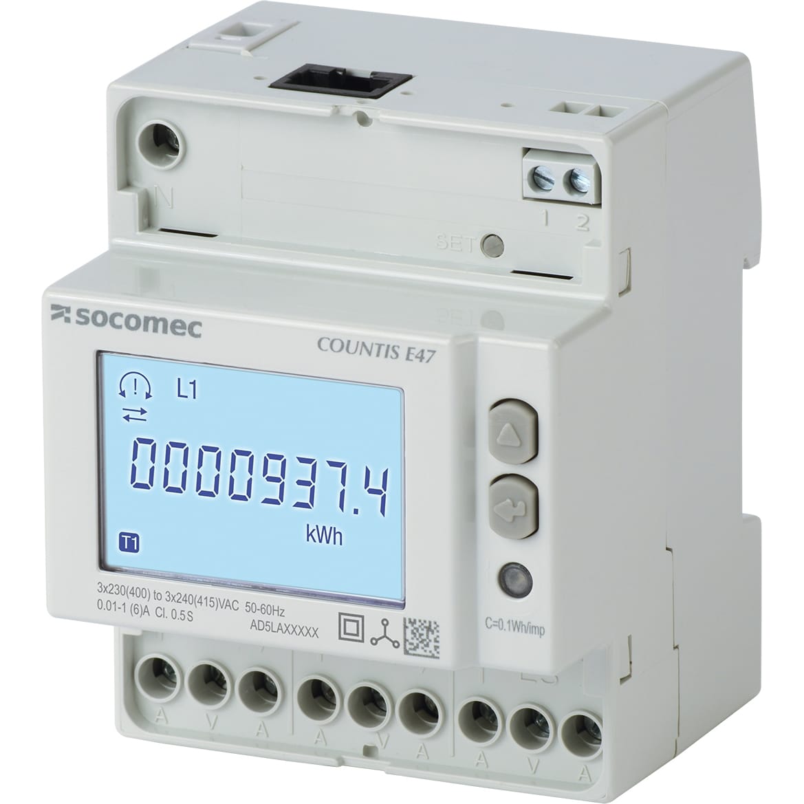 SOCOMEC - SOC48503056 COUNTIS E47 3F TA/1&5A MULTITARIFFA ETHE