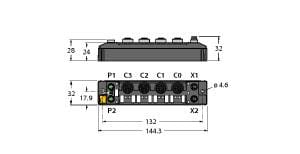 TURCK BANNER SRL - TUK6814029 TBEN-S2-2RFID-4DXP