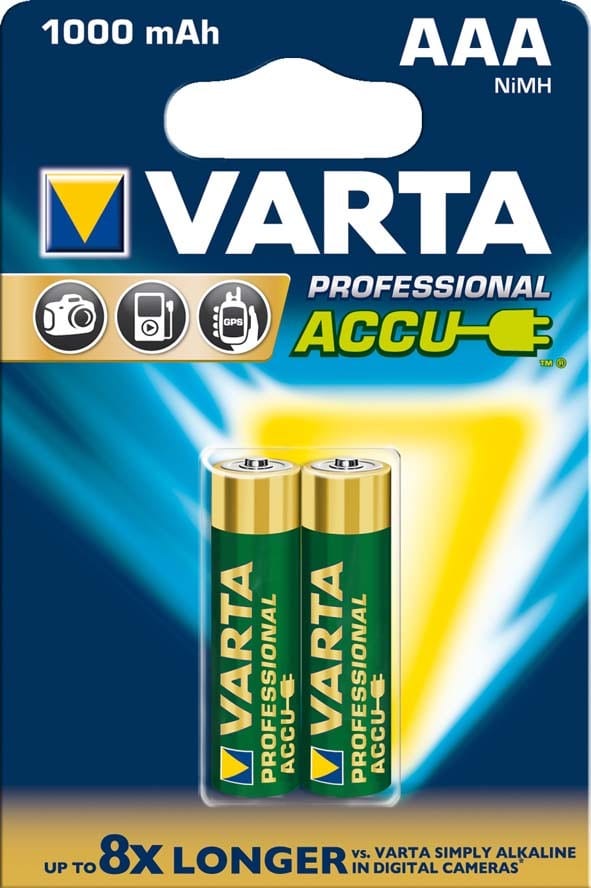VARTA CONSUMER BATT - VAT05703301402 AAA RECHARGE ACCU POWER X2 (1.000 MAH)