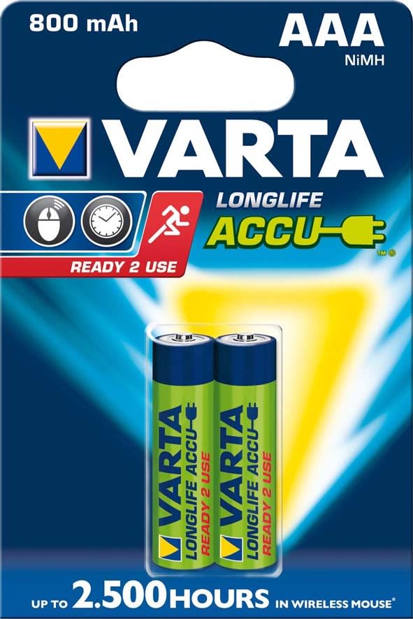 VARTA CONSUMER BATT - VAT56703101402 AAA (MINISTILO) RECHA ACCU POWER X2 800