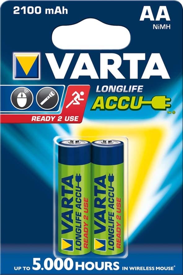 VARTA CONSUMER BATT - VAT56706101402 AA RECHARGE ACCU POWER X2 (2.100 MAH)