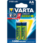 VARTA CONSUMER BATT - VAT56706101402 AA RECHARGE ACCU POWER X2 (2.100 MAH)