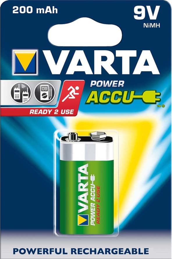 VARTA CONSUMER BATT - VAT56722101401 9V RECHARGE ACCU POWER X1 (200 MAH)