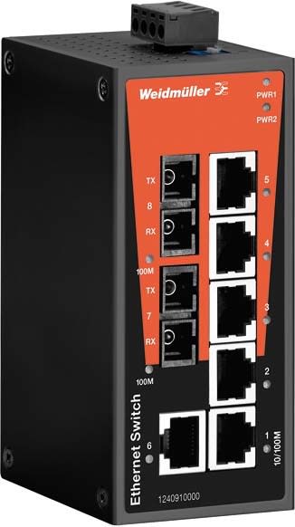 WEIDMULLER - WEI1240910000 IE-SW-BL08-6TX-2SC