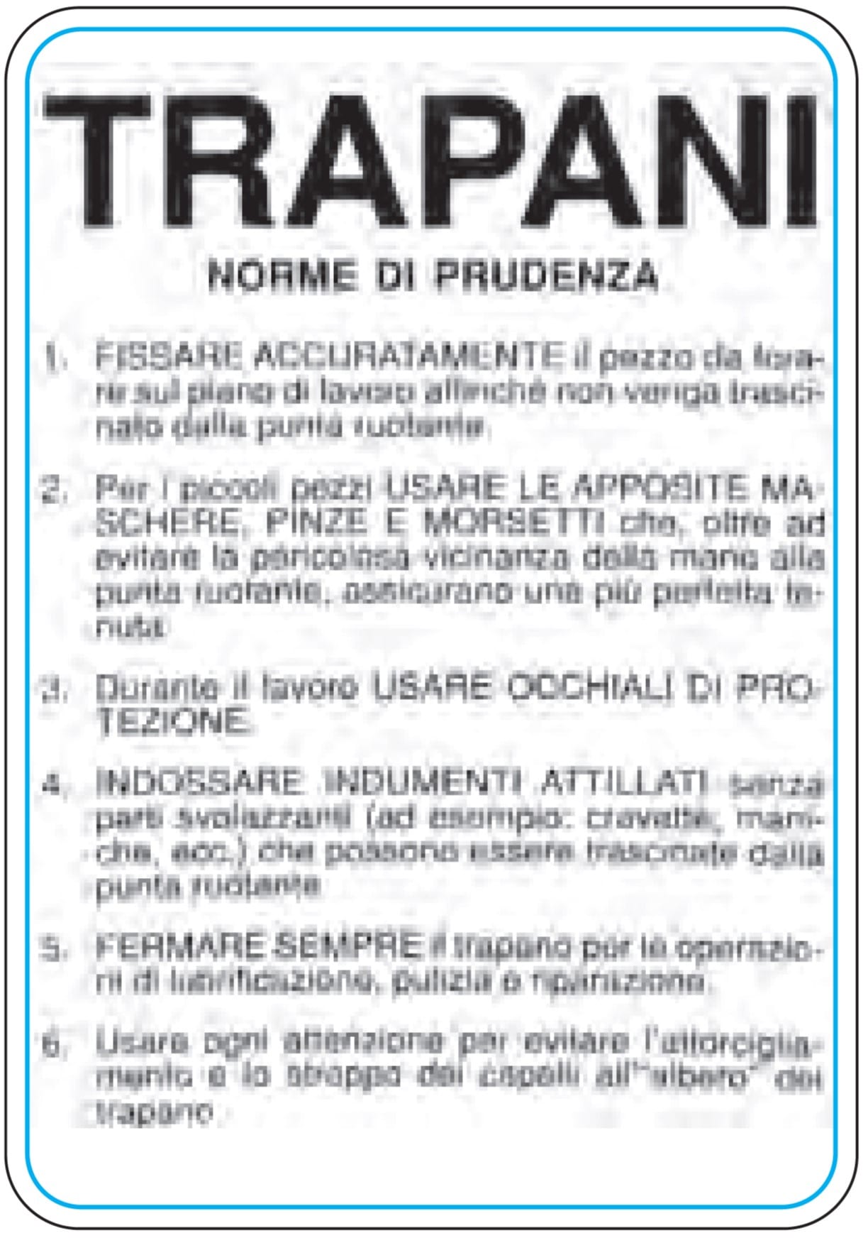 OCMEI SRL - OCM6CR1122-B CART.330X470MM TRAPANI - NOR.PRUDEN