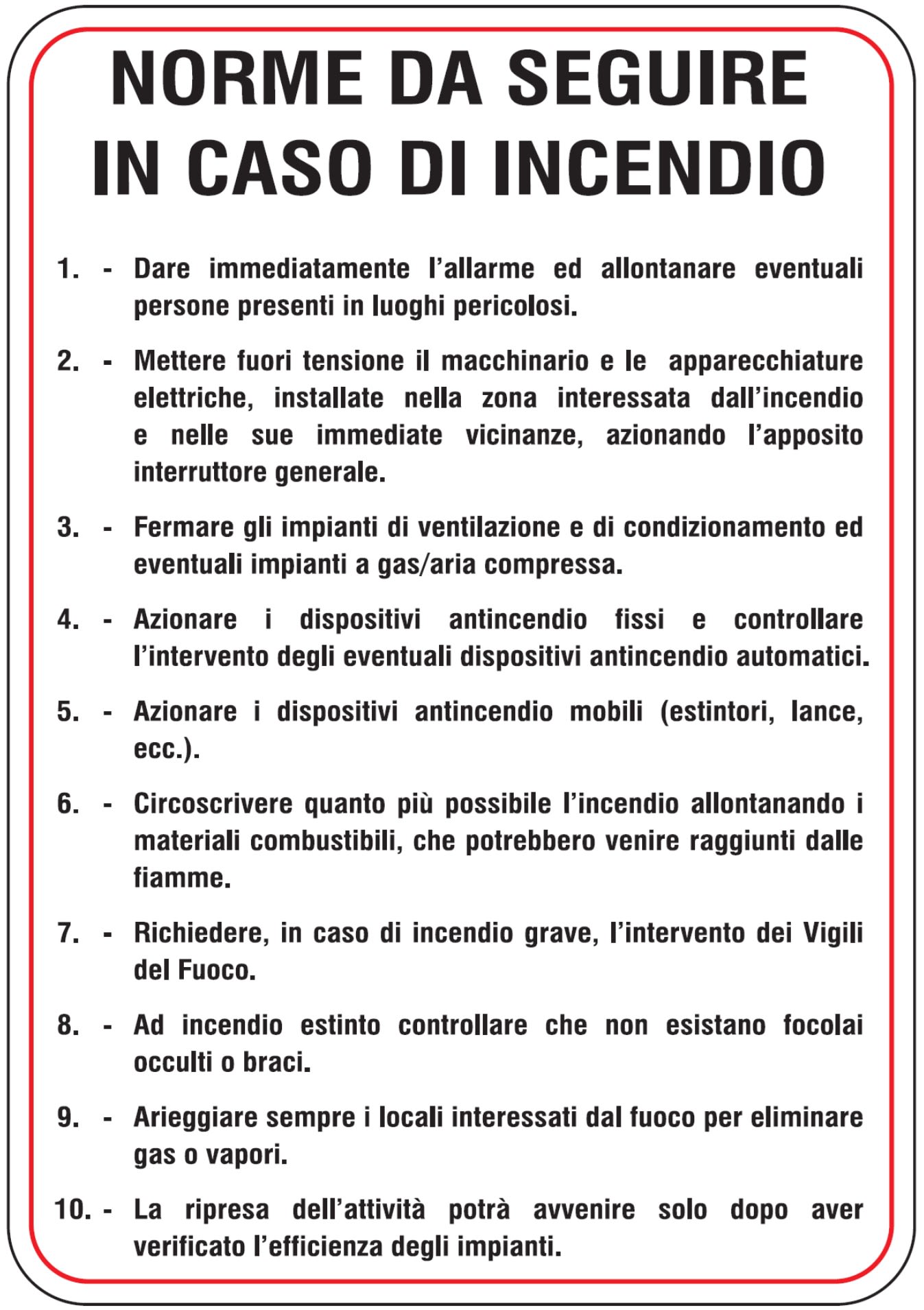 OCMEI SRL - OCM6CR1214-B CART.330X470MM NOR.CASO D INCENDIO