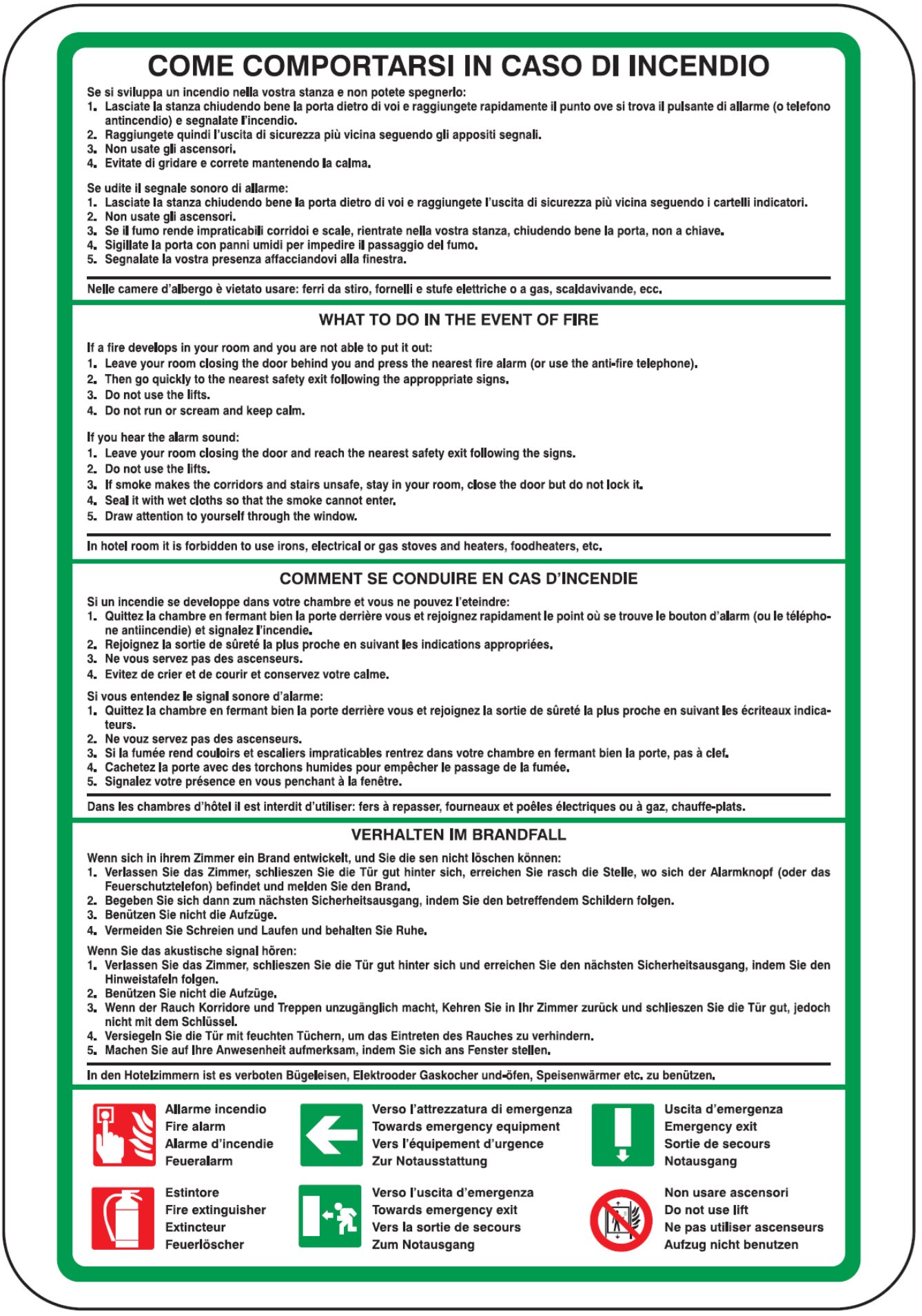 OCMEI SRL - OCM6CR1218-A CART.200X300MM COPORT.CASO INCENDIO