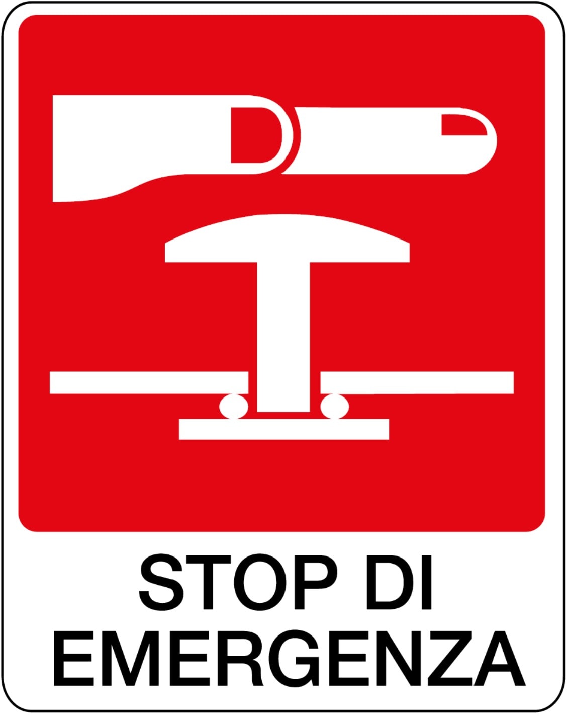 OCMEI SRL - OCM6CR1679-E CART.160X210MM STOP EMERGENZA