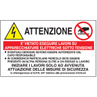 OCMEI SRL - OCM6CR2485-IT CART.120X70MM ATT VIETATO ESEG LAV.