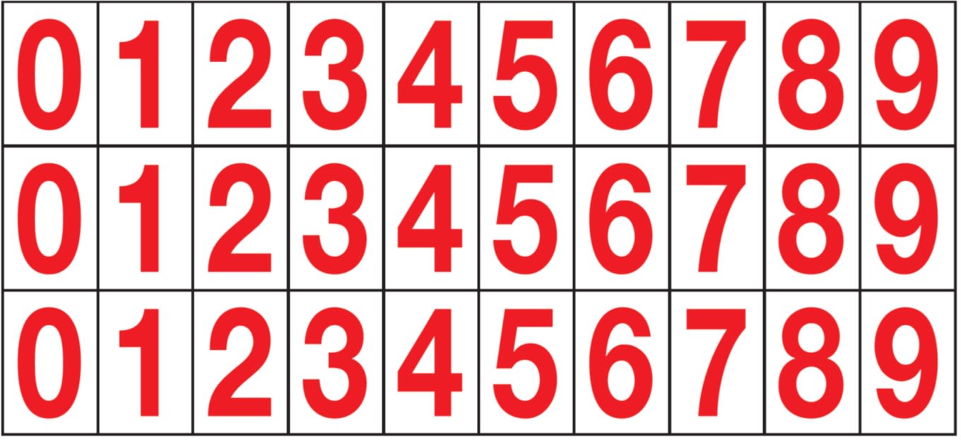 OCMEI SRL - OCM6CR2600-09-BR FOGLIO LETT.-NUM. MM 175X80 (CF.10)