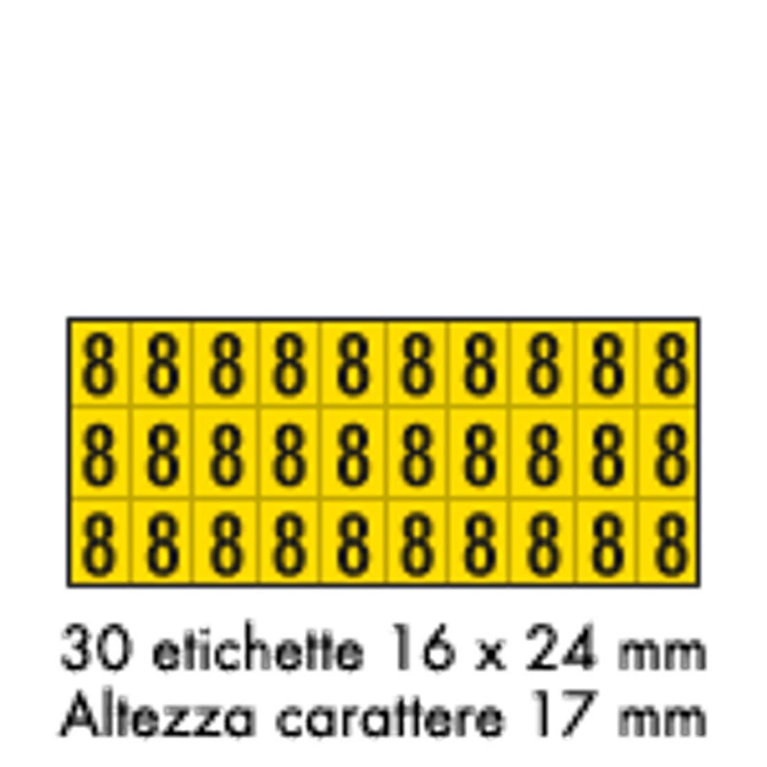 OCMEI SRL - OCM6CR2600-8-GN FOGLIO LETT.-NUM. MM 175X80 (CF.10)