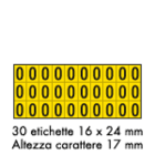 OCMEI SRL - OCM6CR2600-O-GN FOGLIO LETT.-NUM. MM 175X80 (CF.10)