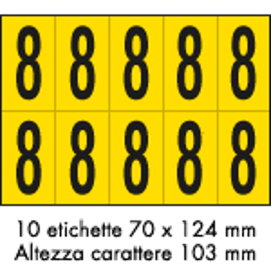 OCMEI SRL - OCM6CR2601-8-GN FOGLIO LETT.-NUM. 350X250MM CF.10