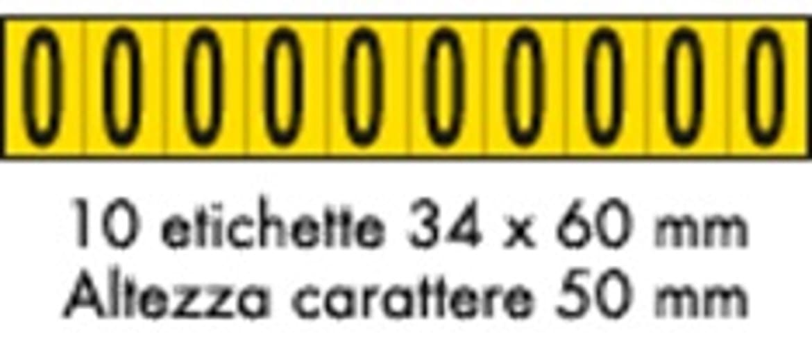 OCMEI SRL - OCM6CR2602-0-GN FOGLIO LETT.-NUM. 350X60MM CF.10