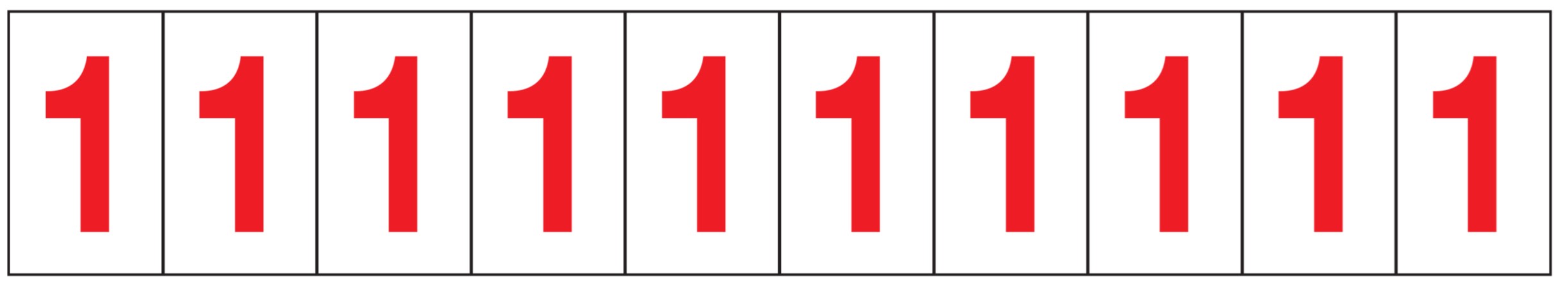 OCMEI SRL - OCM6CR2602-1-BR FOGLIO LETT.-NUM. 350X60MM CF.10