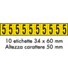 OCMEI SRL - OCM6CR2602-5-GN FOGLIO LETT.-NUM. 350X60MM CF.10