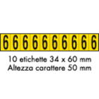 OCMEI SRL - OCM6CR2602-9-GN FOGLIO LETT.-NUM. 350X60MM CF.10