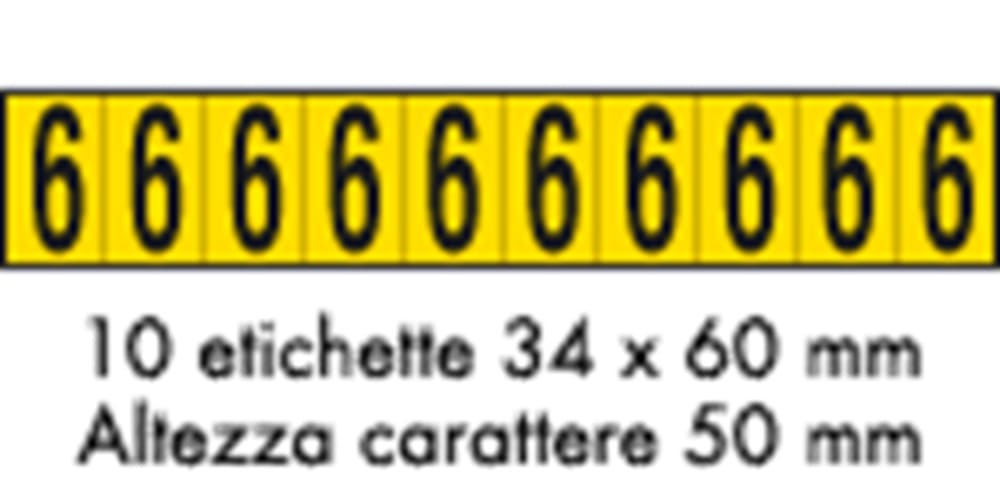 OCMEI SRL - OCM6CR2602-6-GN FOGLIO LETT.-NUM. 350X60MM CF.10