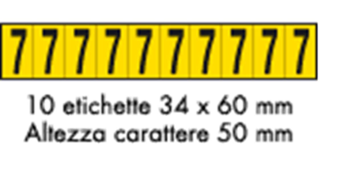 OCMEI SRL - OCM6CR2602-7-GN FOGLIO LETT.-NUM. 350X60MM CF.10