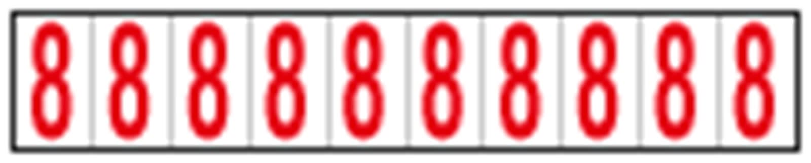 OCMEI SRL - OCM6CR2602-8-BR FOGLIO LETT.-NUM. 350X60MM CF.10