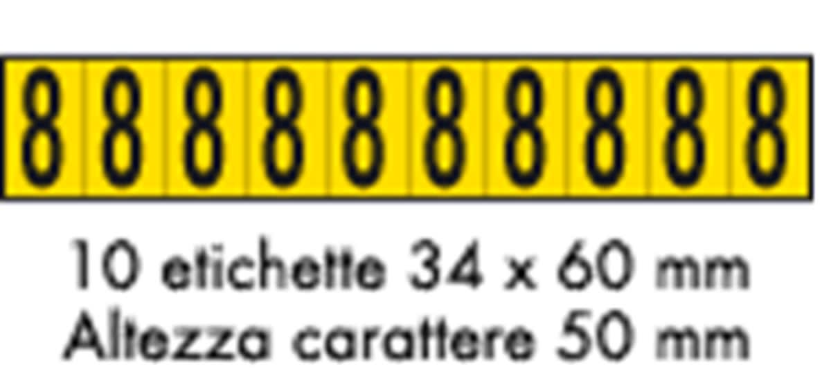 OCMEI SRL - OCM6CR2602-8-GN FOGLIO LETT.-NUM. 350X60MM CF.10