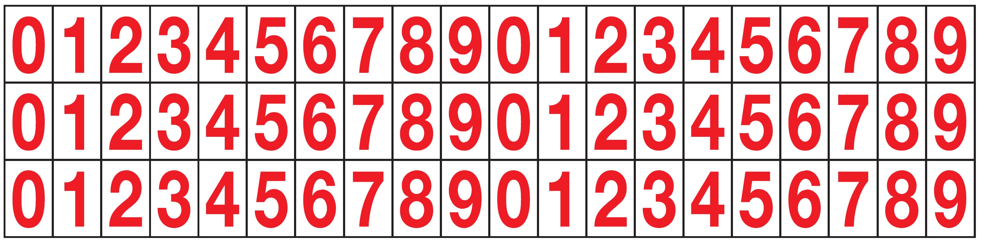 OCMEI SRL - OCM6CR2603-09-BR FOGLIO LETT-NUM. 210X50MM (CF.10)