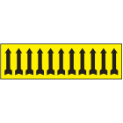 OCMEI SRL - OCM6CR2650-GN FOGLIO FRECCE MM 125X40 (CF.10PZ)