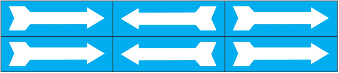 OCMEI SRL - OCM6CR2651-BB FOGLIO FRECCE MM 330X70 (CF.10PZ)