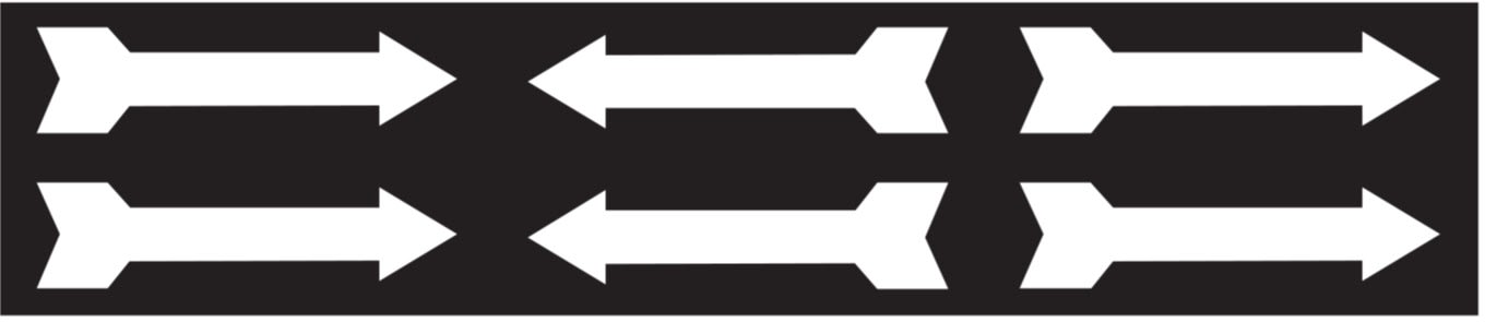 OCMEI SRL - OCM6CR2651-BN FOGLIO FRECCE MM 330X70 (CF.10PZ)