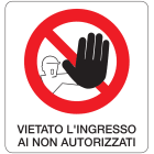 OCMEI SRL - OCM6CR561-B CART.DIVIETO F.TO MM 330X350