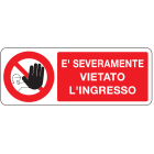 OCMEI SRL - OCM6CR711-AD ADES.DIVIETO MM 330X125 (CF.10PZ)