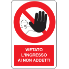 OCMEI SRL - OCM6CR713-B CART.DIVIETO F.TO MM 330X500