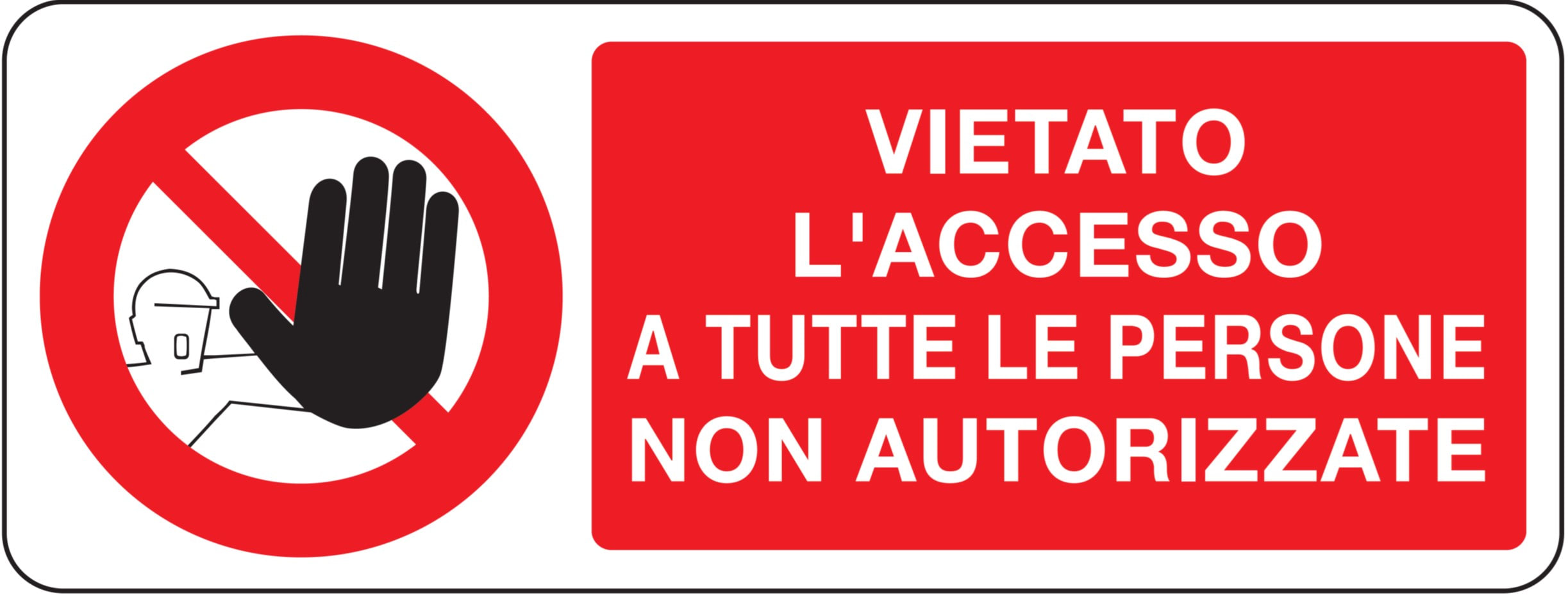 OCMEI SRL - OCM6CR720-AD ADES.DIVIETO MM 330X125 (CF.10PZ)