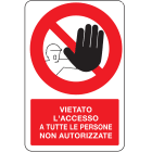 OCMEI SRL - OCM6CR720-C CART.DIVIETO F.TO MM 500X660