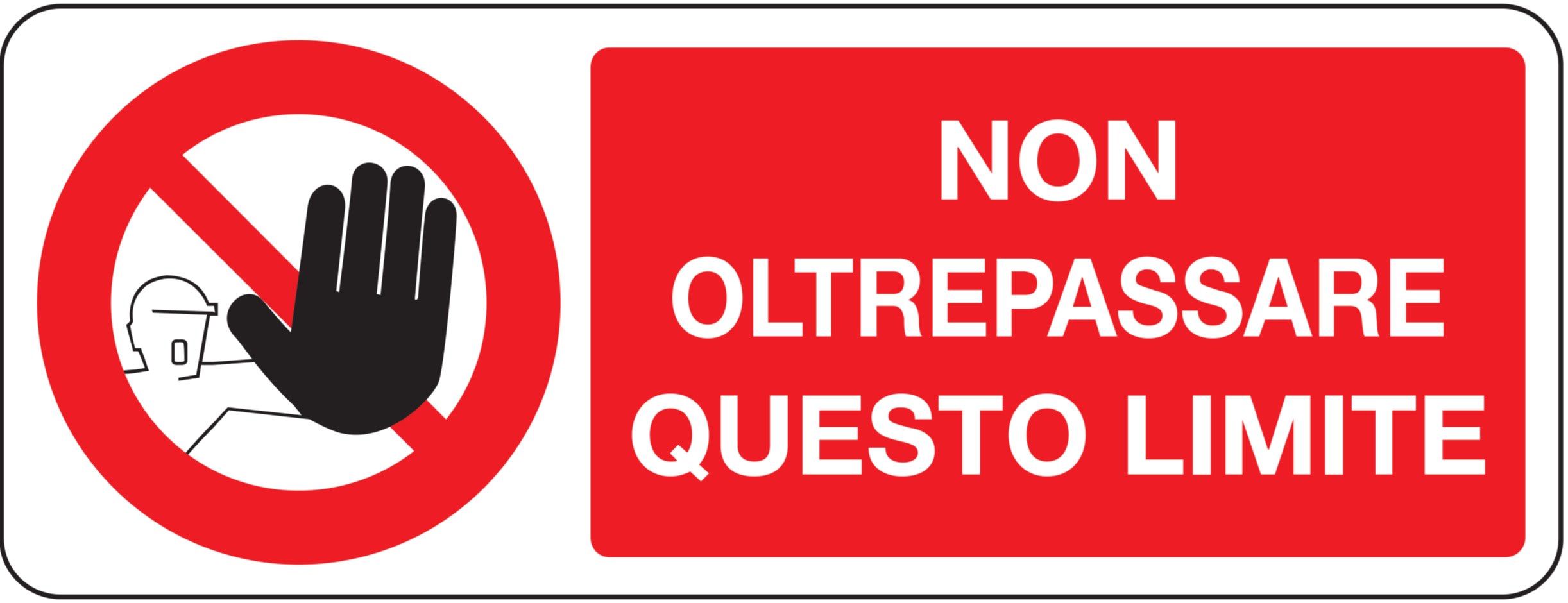 OCMEI SRL - OCM6CR730-A CART.DIVIETO F.TO MM 330X125