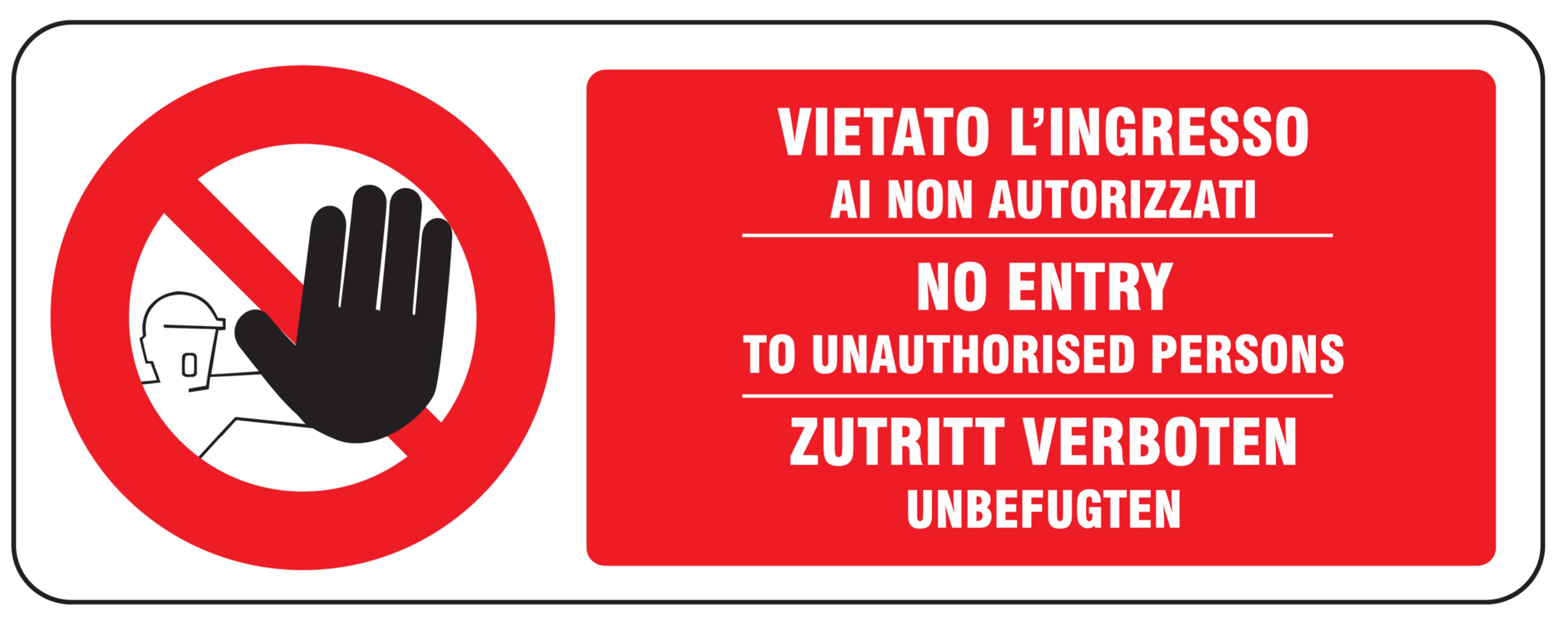 OCMEI SRL - OCM6CR843-A CART.DIVIETO F.TO MM 330X125