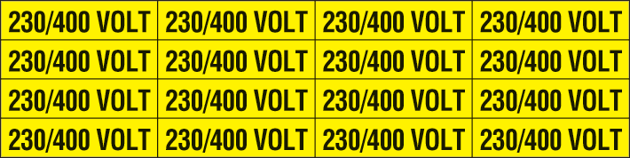 OCMEI SRL - OCM6ET2344 CF.10F ETICH. TENS. 230/400V 60X15 (16 X
