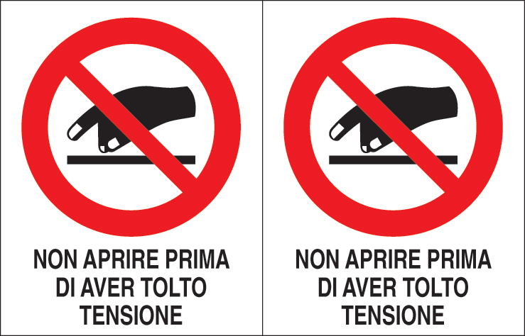 OCMEI SRL - OCM6ET2380 CF.10F ETICH. NON APRIRE 125X160 (2XF)