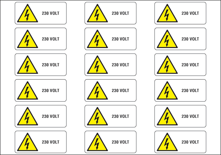 OCMEI SRL - OCM6ET2494 CF.10F ETICH.230 VOLT70X30(18XF)
