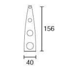 SIDE SPA - SDE163 KIT FISSAGGIO N. 2 PEZZI - H. 156MM INOX