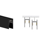 SIDE SPA - SDEM-25102H BINARIO 48VDC PLAFONE SOSPENSIONE L.1000
