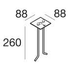 LINEA LIGHT (ILED) - ILD64200 KIT TIRANTI FISSAGG.C/DIMA OPTIPOLE