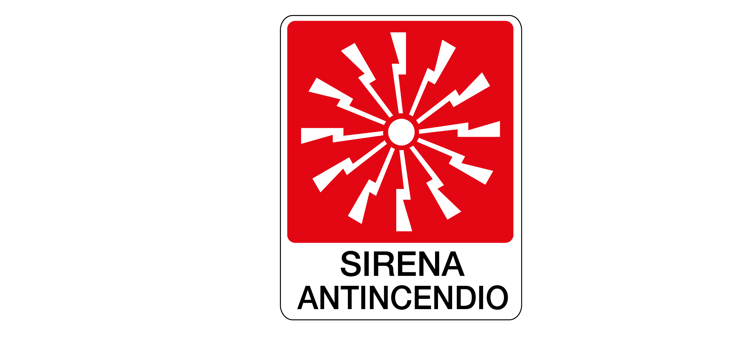 OCMEI SRL - OCM6CR1680-E CART.150X175MM SIRENA ANTINCENDIO