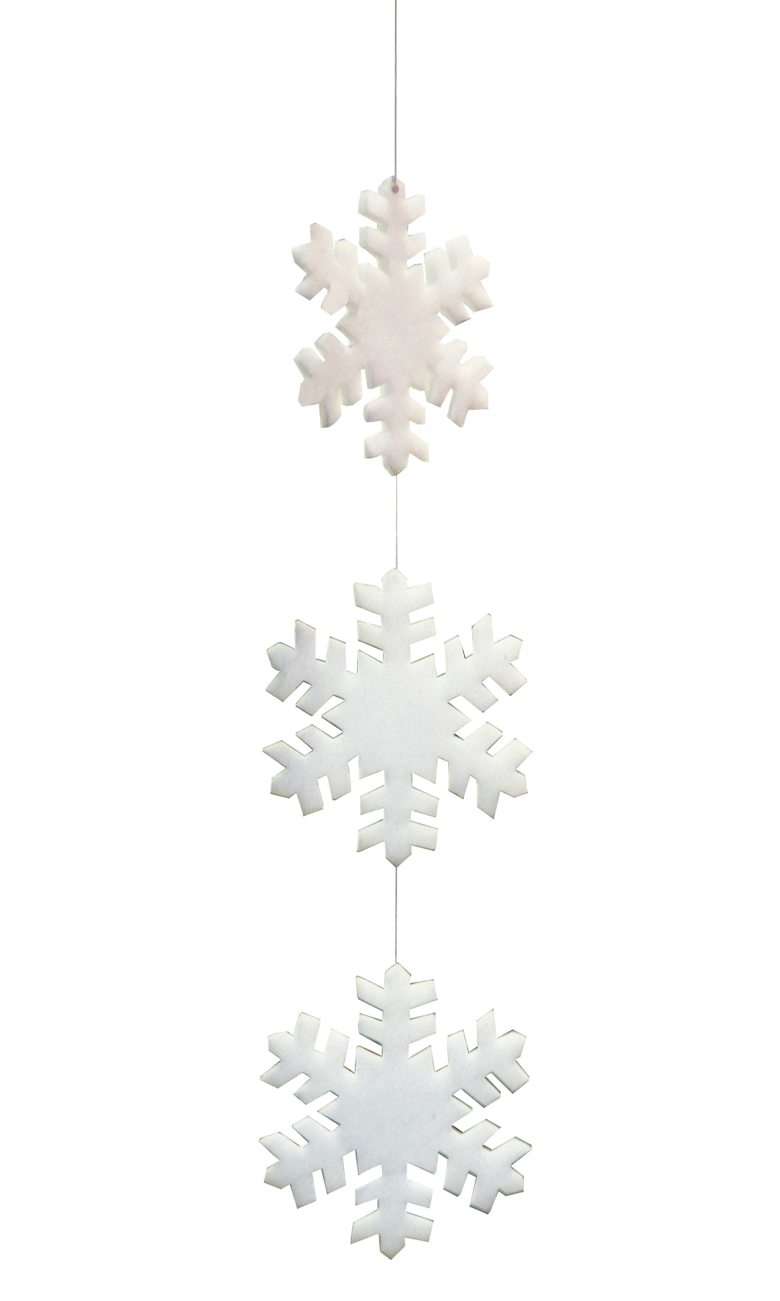 GIOCOPLAST NATALE SP - GCP70009984 3 FIOCCHI DI NEVE OVATTATI DIAM 45 PER