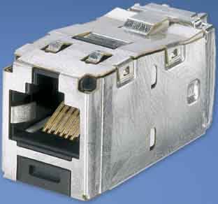 PANDUIT - PANCJS5E88TGY MODULO UNIVERSALE NERO CATEGORIA 5E, RJ4